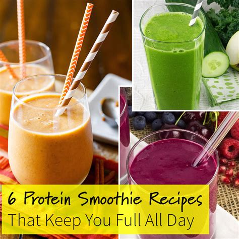 Whey protein isn't just for young dudes trying to bulk up. 6 Protein Smoothie Recipes That Keep You Full All Day