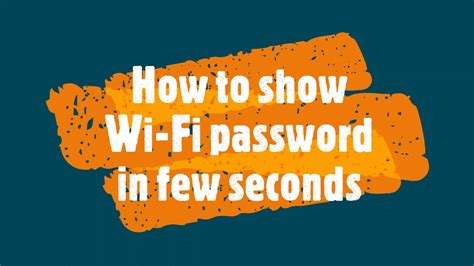 How To Find Your Wifi Password Windows Wifi Free Easy Youtube