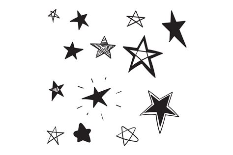 Doodle Star Graphic By Gwensgraphicstudio · Creative Fabrica