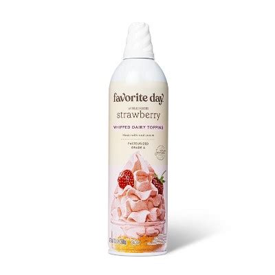 Strawberry Whipped Dairy Topping Oz Favorite Day Target