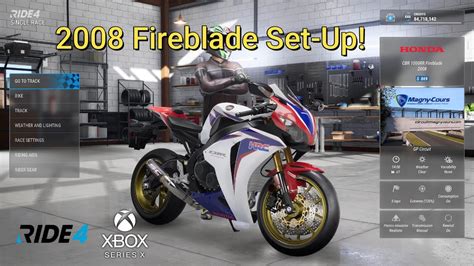 2008 Honda Fireblade Cbr1000rr Set Up Ride 4 Xbox Series X Youtube