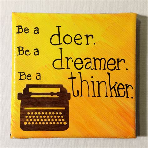 Doer Dreamer Thinker Original Mixed Media Painting By Megancwelch