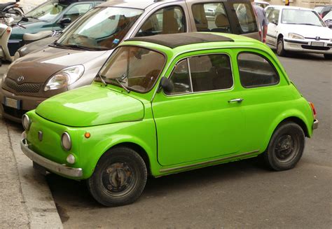 Green Fiat 500 フィアット500 フィアット
