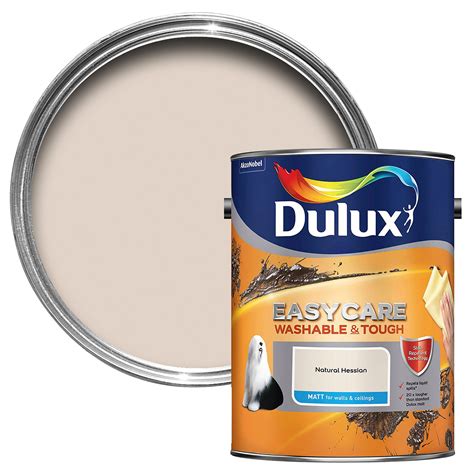 Dulux Easycare Natural Hessian Matt Emulsion Paint 5l Departments