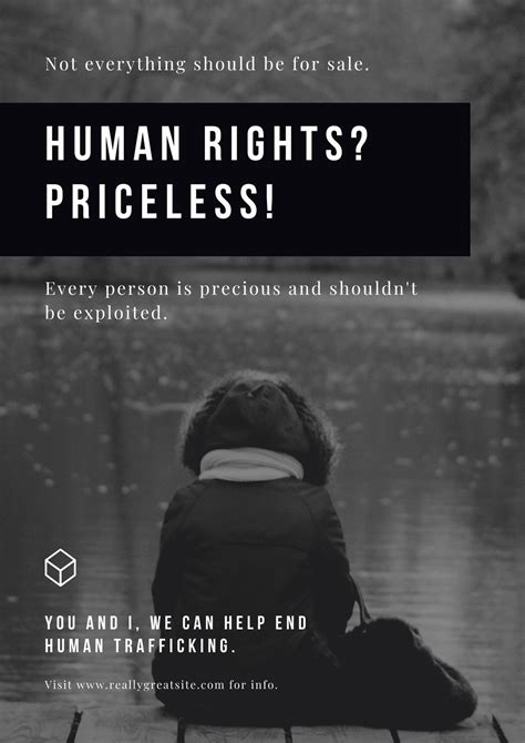 free custom printable human trafficking poster templates canva