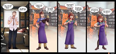 [TGTF] New Job on Halloween by TheMightFenek : Inanimate_TFs