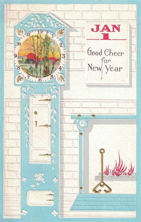 Free Printable Vintage New Years Postcards • Rose Clearfield