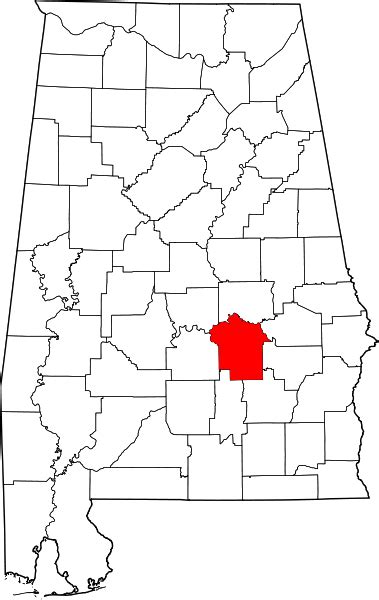 Filemap Of Alabama Highlighting Montgomery Countysvg