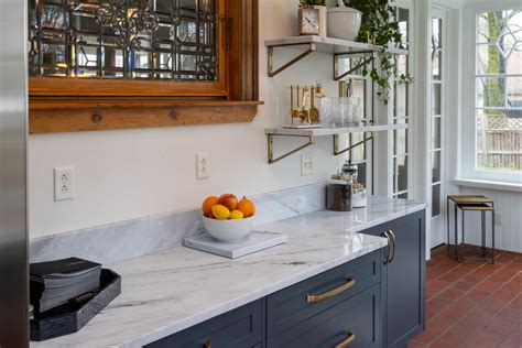 Shaker cabinets reimagined by sarah sherman samuel. 2019 Decorators' Show House - Junior League of Buffalo - Kitchen Remodel