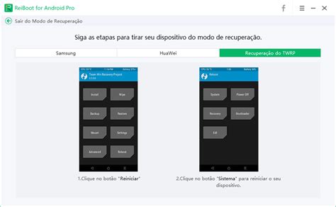 guia do reiboot for android sair do modo de recuperação do android