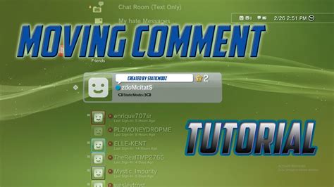 Ps3 Cfw How To Get A Modded Comment With Moving Symbols 2017 Youtube