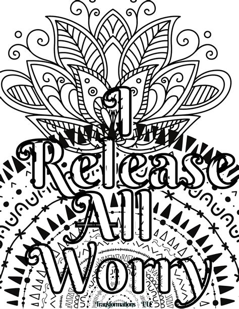 coloring pages art therapy created by a therapist to achieve peace of mind and release anxiety