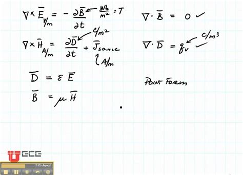 Ece6340 L2 1 Maxwells Equations Youtube