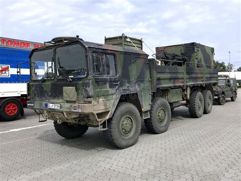 German Military High Mobility Off Road Truck Man Kat1 Editorial