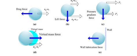 Schematic Of Interfacial Forces Acting On Bubbles A Drag Force B