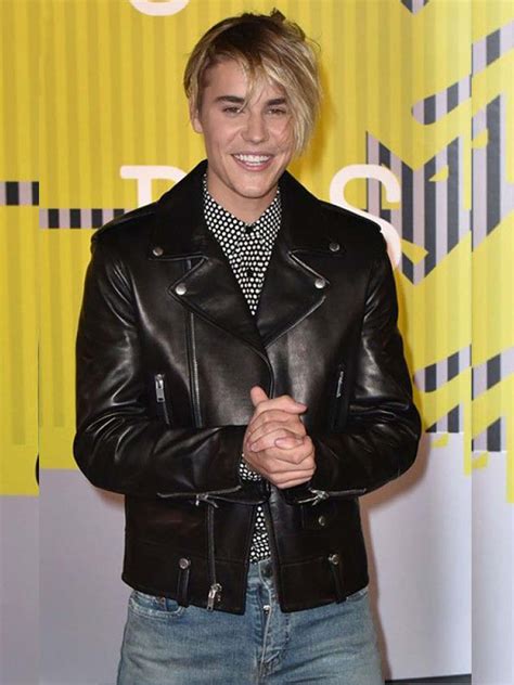 celebrity justin bieber black leather jacket the leather craftsmen