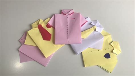 Camisa De Papel Origami Youtube