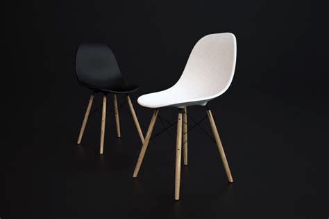 Eames Chair Solidworks 3d Cad Model Grabcad