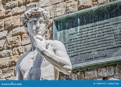 Michelangelo S David Statue In Florence Italy Editorial Photography