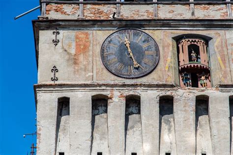 Functional Medieval Clock On The Tower Stock Photo Image Of Face