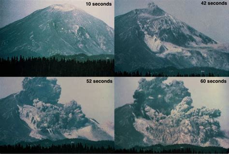 Sequence Of Mount St Helens Photos Of The Colossal Landslide And E