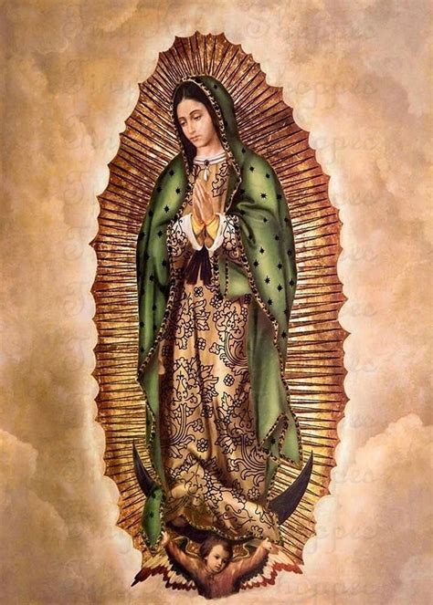 Our Lady Of Guadalupe Mexico 1531 Mexican Culture Art Vintage Art Prints Virgin Mary Art