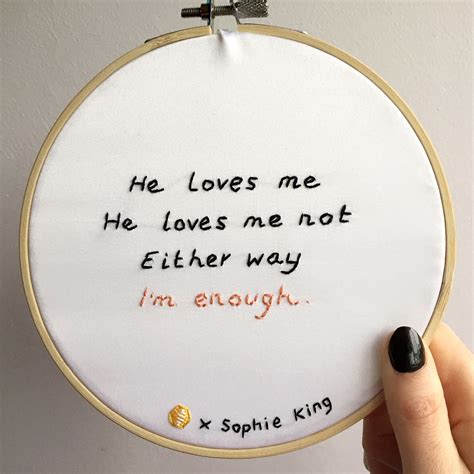 Embroideries Sophie King · Embroidery Artist Hard Truth My Love Truth