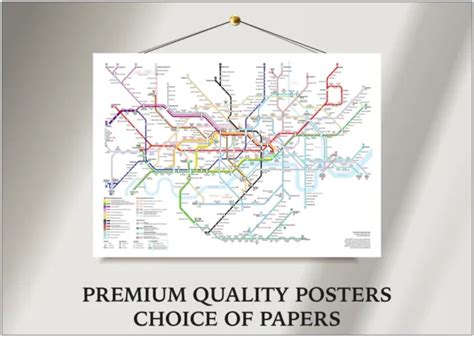 Tube Map London Underground Large Poster Art Print T A0 A1 A2 A3 A4