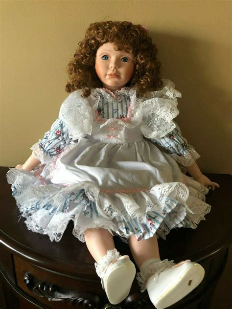 World Gallery Porcelain Doll Barbara Ann Large 30 By Etsy