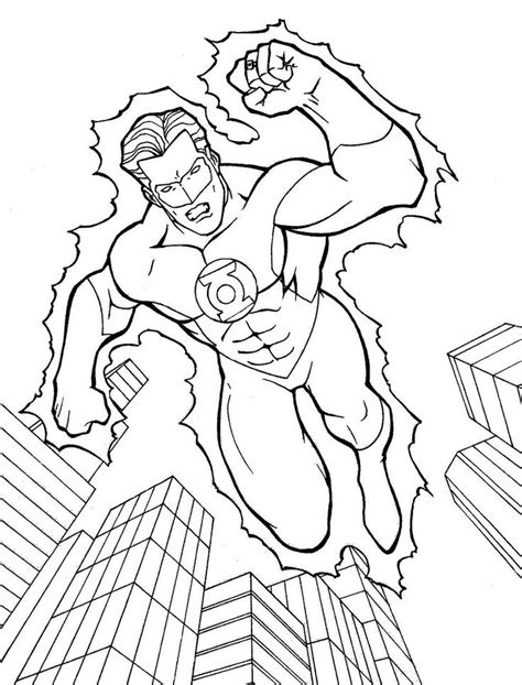 Green Lantern Coloring Sheets Printable | Coloring Pages