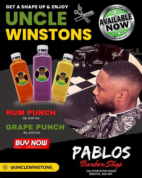 Uncle Winstons Now Available At Pablos Barbers