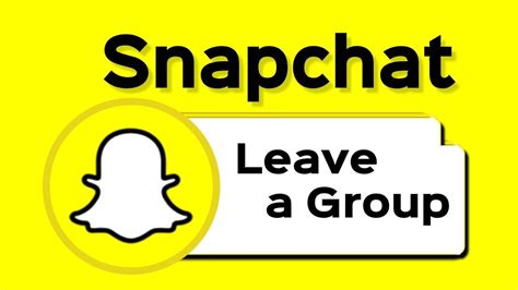 how to leave snapchat group youtube