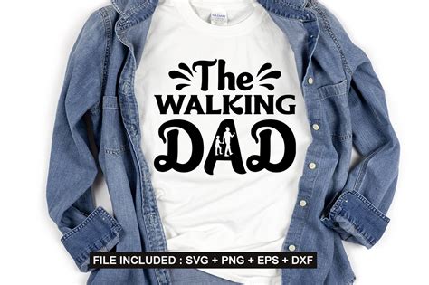 The Walking Dad Svg Graphic By Black Cat Studio · Creative Fabrica