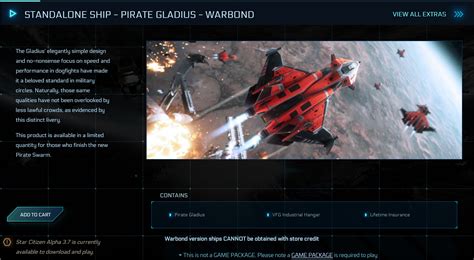 Pirate Caterpillar And Gladius Lti Completed Sales Star Citizen Base