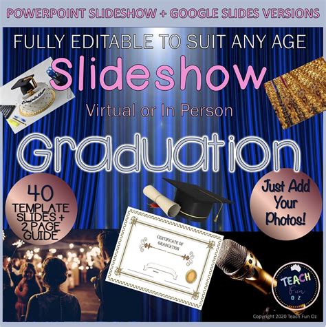 Graduation Ceremony Slideshow Digital Formal End Of Year Awards Year 6