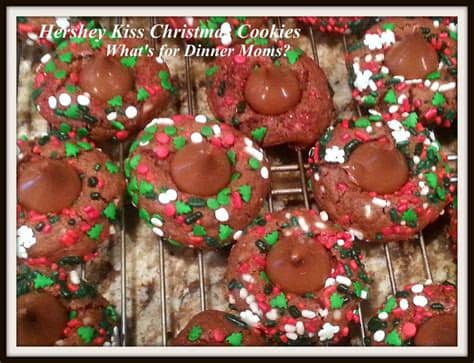 Gingerbread cookie recipes all start the same and mine comes from my mom. Hershey Kiss Christmas Cookies | Christmas hershey kisses ...