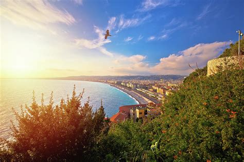 City Of Nice Promenade Des Anglais Waterfront Aerial View Photograph By