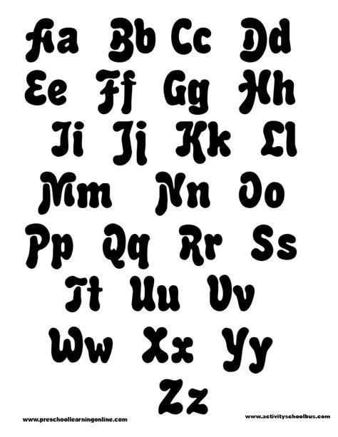 Free Printable Funny Alphabet Letters Free Printable Alphabet