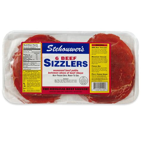 Stehouwers Frozen Original Beef Sizzlers 16 Oz Ground Beef And Burgers