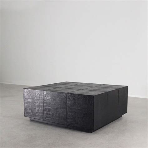 For the crocodile cocktail fill a shaker with ice. Crocodile Leather Cocktail Table | Pfeifer Studio ...