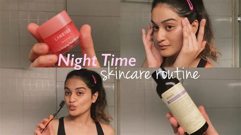 MY NIGHT TIME SKINCARE ROUTINE Acne Prone Skin YouTube