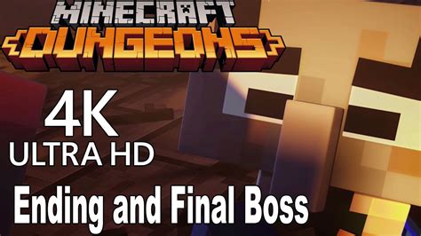 Minecraft Dungeons Ending And Final Boss 4k Youtube