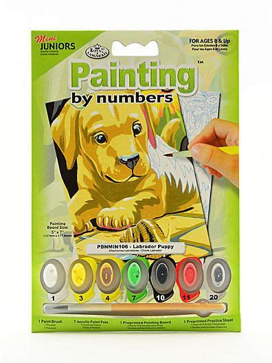 Royal Langnickel Mini Paint By Number Kits Labrador Puppy Paint By