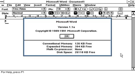 Microsoft Word For Windows Version 1 1a Source Code Retrocomp Si Hot