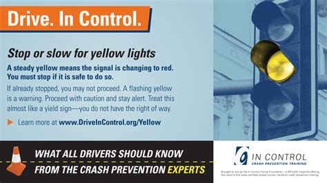 Flashing Yellow Traffic Light