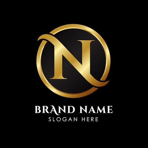 Premium Vector Luxury Letter N Logo Template In Gold Color