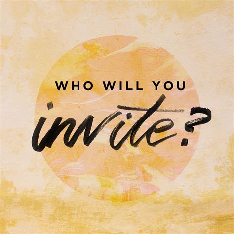 Who will you invite? - Sunday Social