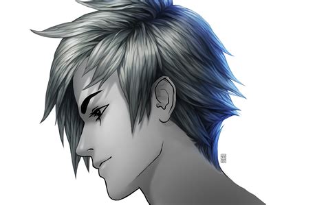 Side Profile Drawing Reference Side Anime Boy Hair Img Solo