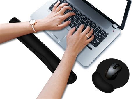 Mouse Pad Non Slip Keyboard And Mouse Wrist Rest Support Pad Set For Computer And Laptop Singapone