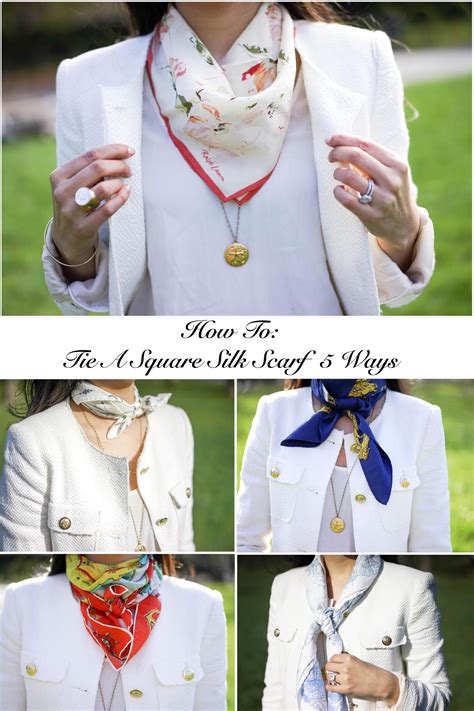 how to tie a square silk scarf 5 ways about how to tie a square silk scarf 5 ways — shop how